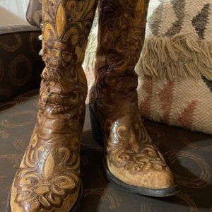 Sueded Leather Old Gringo Cowboy Boots